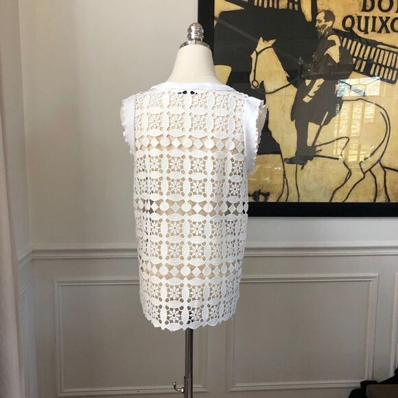 Sandro Paris Helium Lace Back Top 2 M - Picture 6 of 13